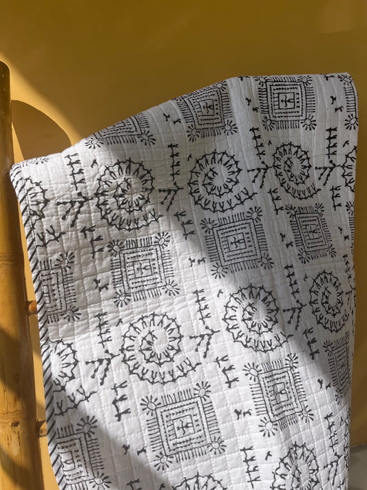 Trade Star Handblock Cozzy Baby Quilt (40”*40”)