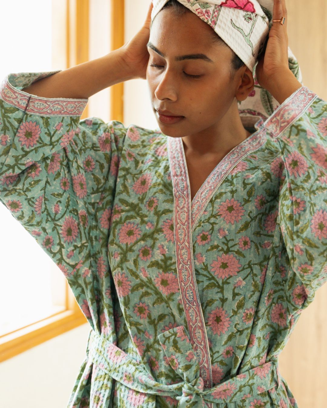 Forest Premium Cotton Waffle Bathrobe (Copy)