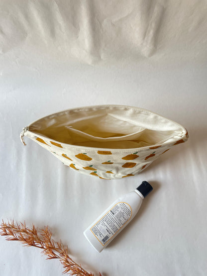 Pear Cotton Canvas Big Pouch
