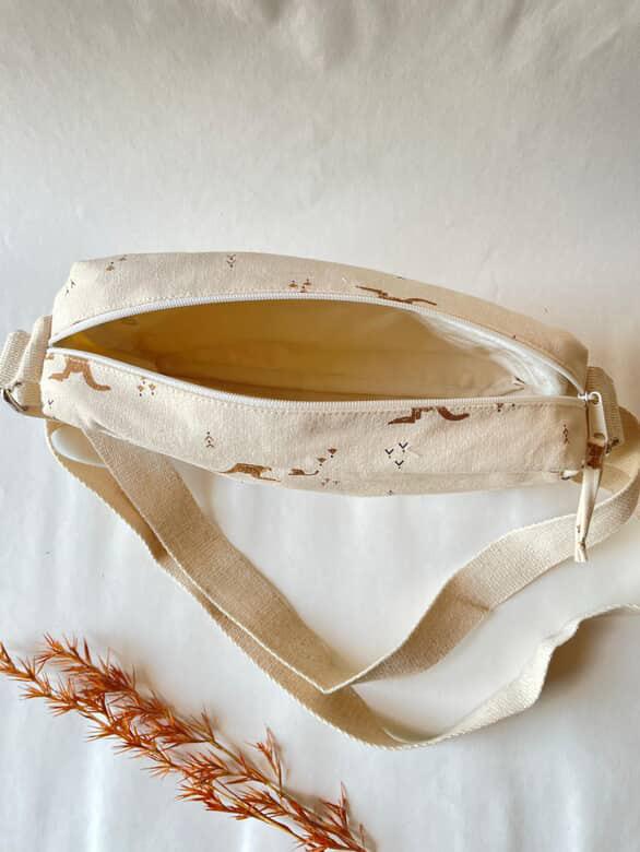 Kangaroo Cotton Canvas Horizontal Sling with Front & Inside Pocket – Sleek, Secure & Always Ready